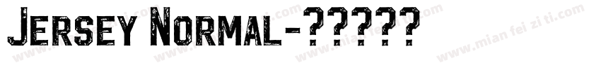 Jersey Normal字体转换